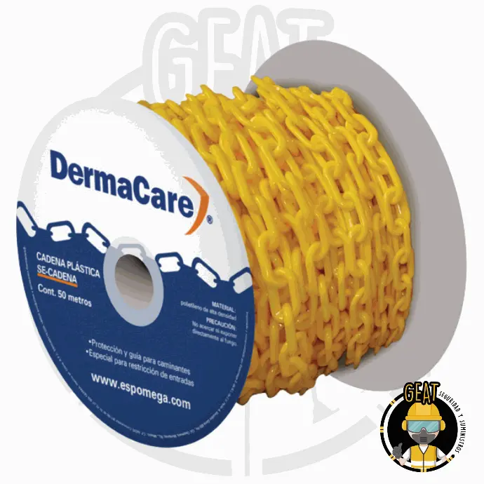 Cadena Plástica Amarilla 50 M