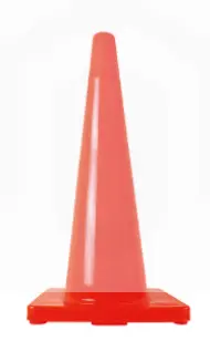 Cono naranja de 71 cm con reflejante 