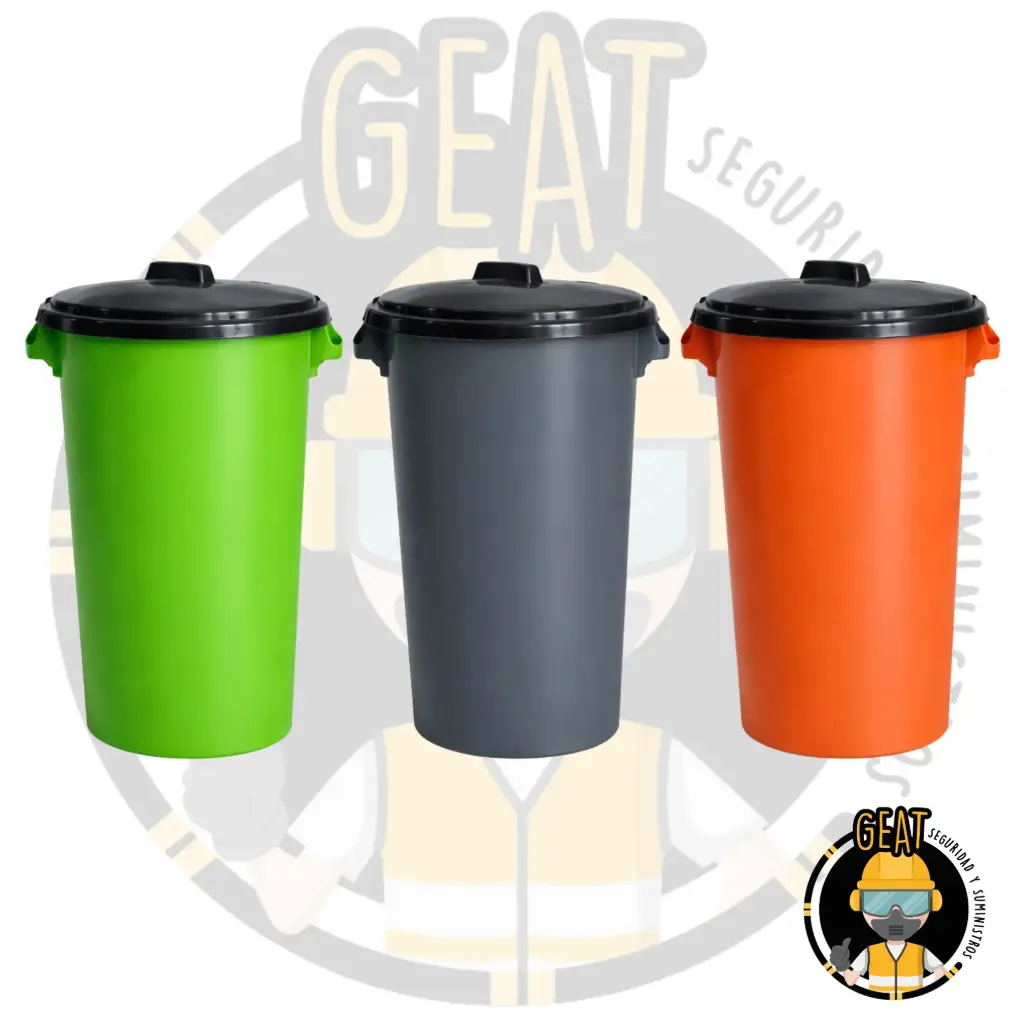 Bote para basura con tapa capacidad 125lts 