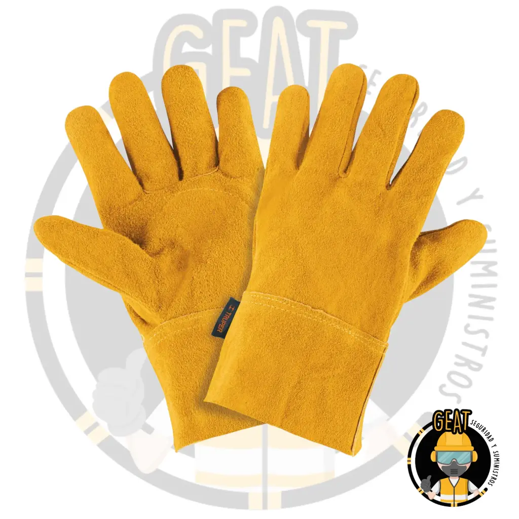 Guante De Carnaza, Puño De Seguridad.