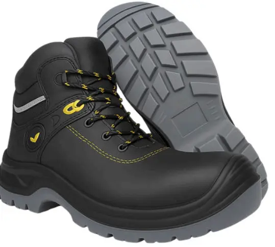 Bota Industrial Mod. 400, Negro, Dieléctrica, Casco de Poliamida, Piel Vacuna, Suela P.U./TPU