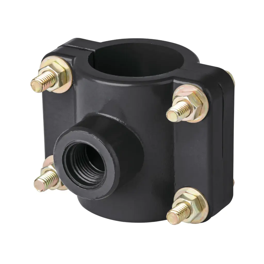 Abrazadera para toma domiciliaria PP 1-1/2" x 1/2", FOSET