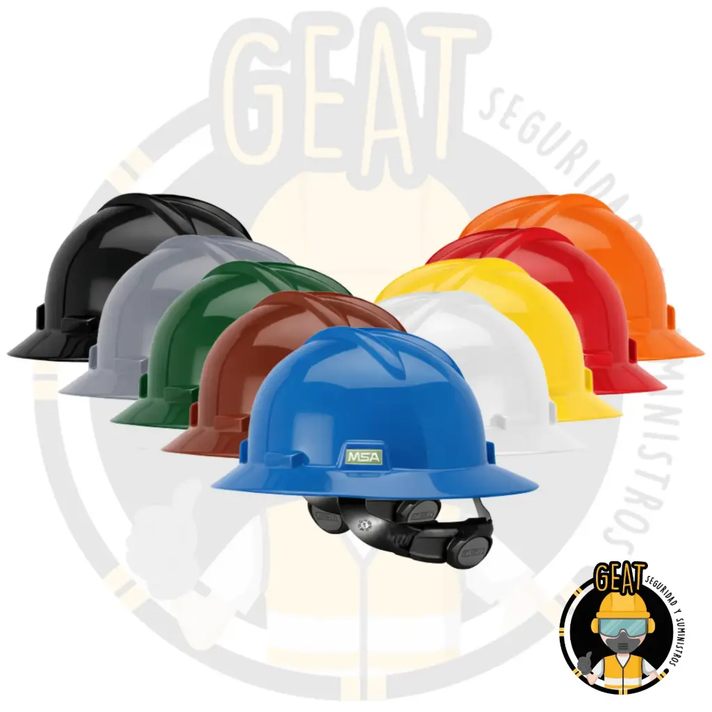 Casco MSA tipo Ala Ancha (Negro)