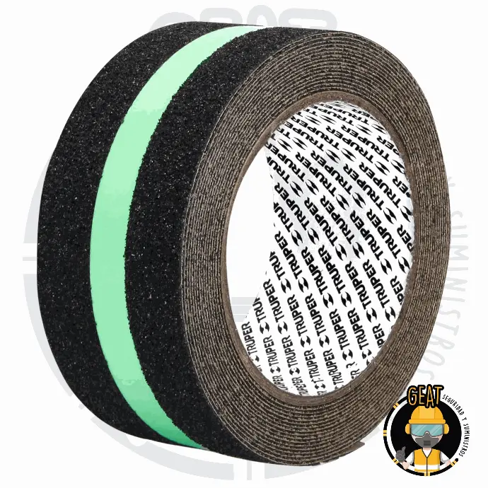 Rollo de 5 m cinta antiderrapante fotolumini. 50 mm abrasivo