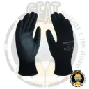 Guante Poliéster Negro C/PAL POLIU