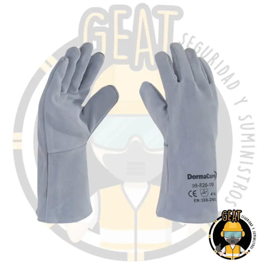 Guante Sold Gris Con Hilo De Algodón