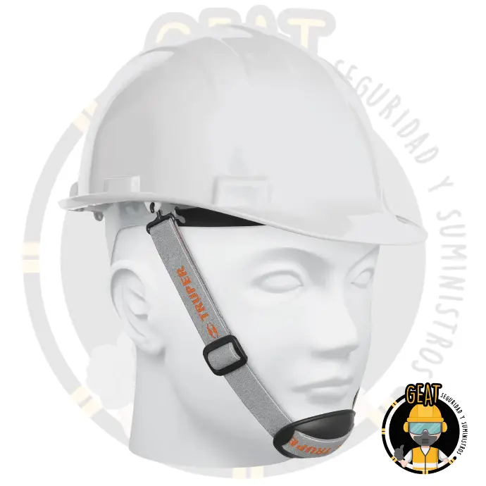 Barbiquejo con Barbilla para Casco de Seguridad Industrial