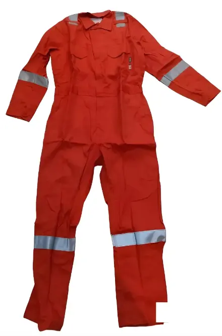 Overol Confeccionado en GABARDINA  100% Algodón. Antiestática y Retardante a la  flama con reflejante