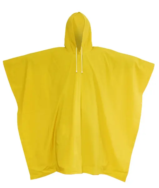 Impermeable tipo "poncho" Industrial S/reflejante (Unitalla) Amarillo (Uso Industrial)