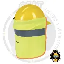 Cubrenuca para casco, verde con reflejante, Truper