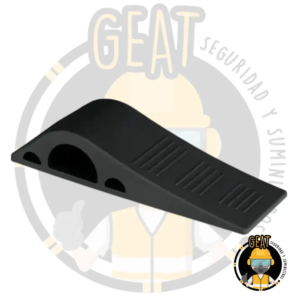 Cuña tope de caucho sintético para puerta de 12 cm, HERMEX