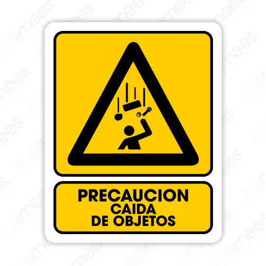 Señal Cuidado Caida de Objetos 20 x 25
