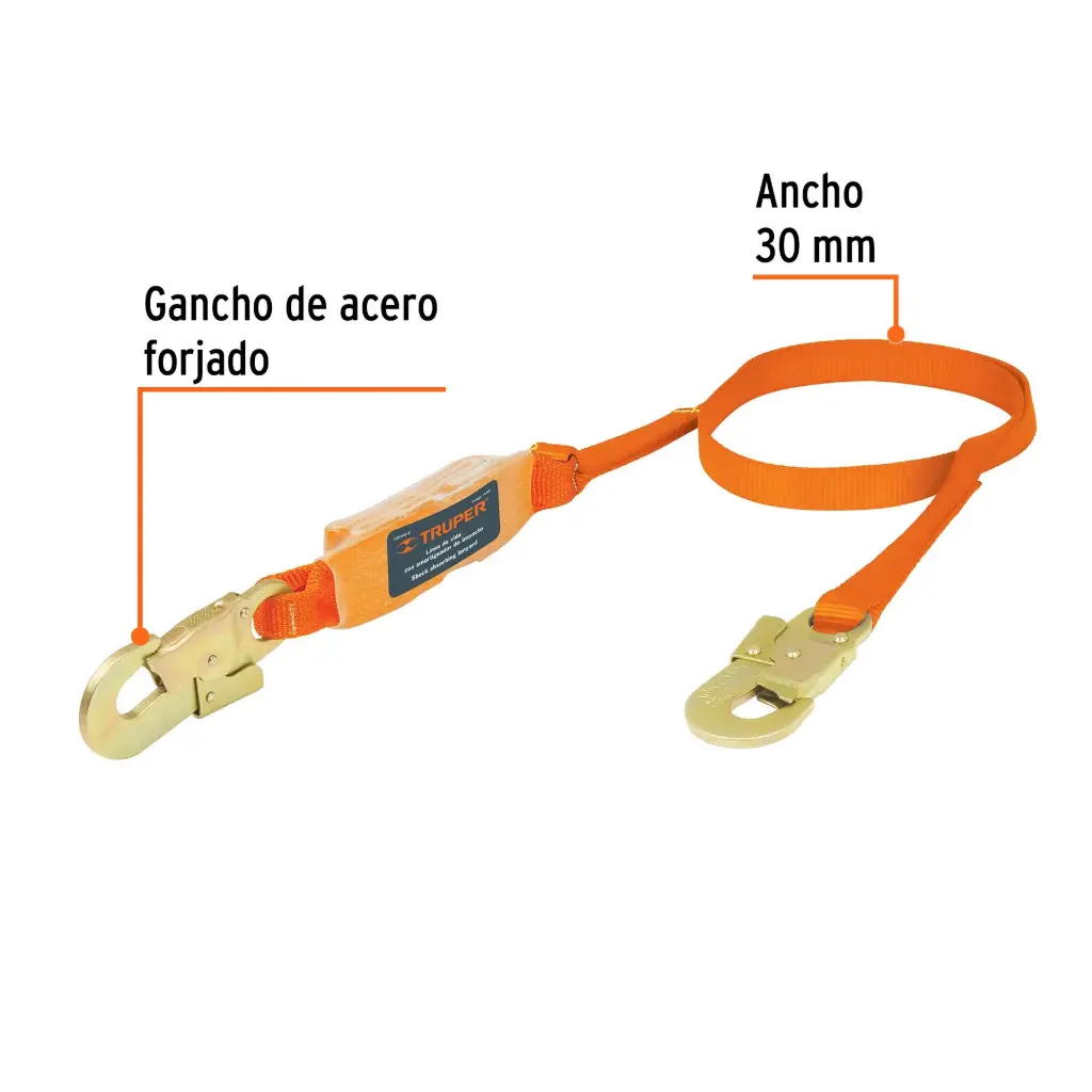 Líneas De Vida Con Amortiguador, Cinta De Poliéster.