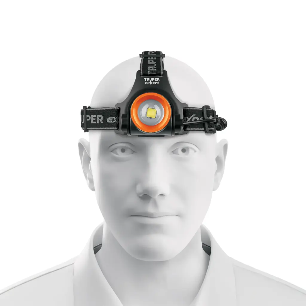 Linterna de minero LED 900 lm, recargable, TRUPER EXPERT
