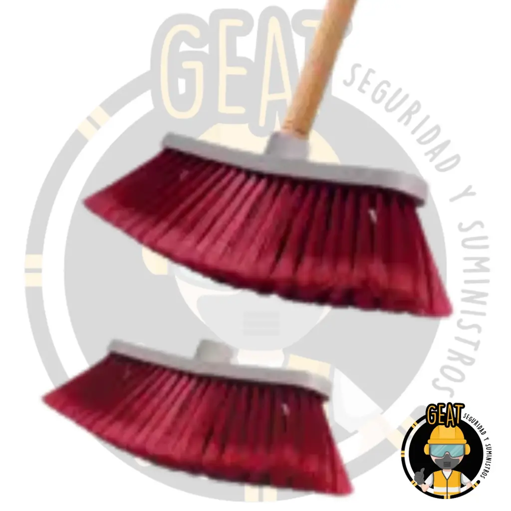 Escoba Económica Con Bastón.