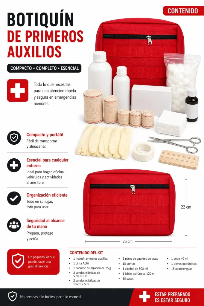 Kit primeros auxilios medio