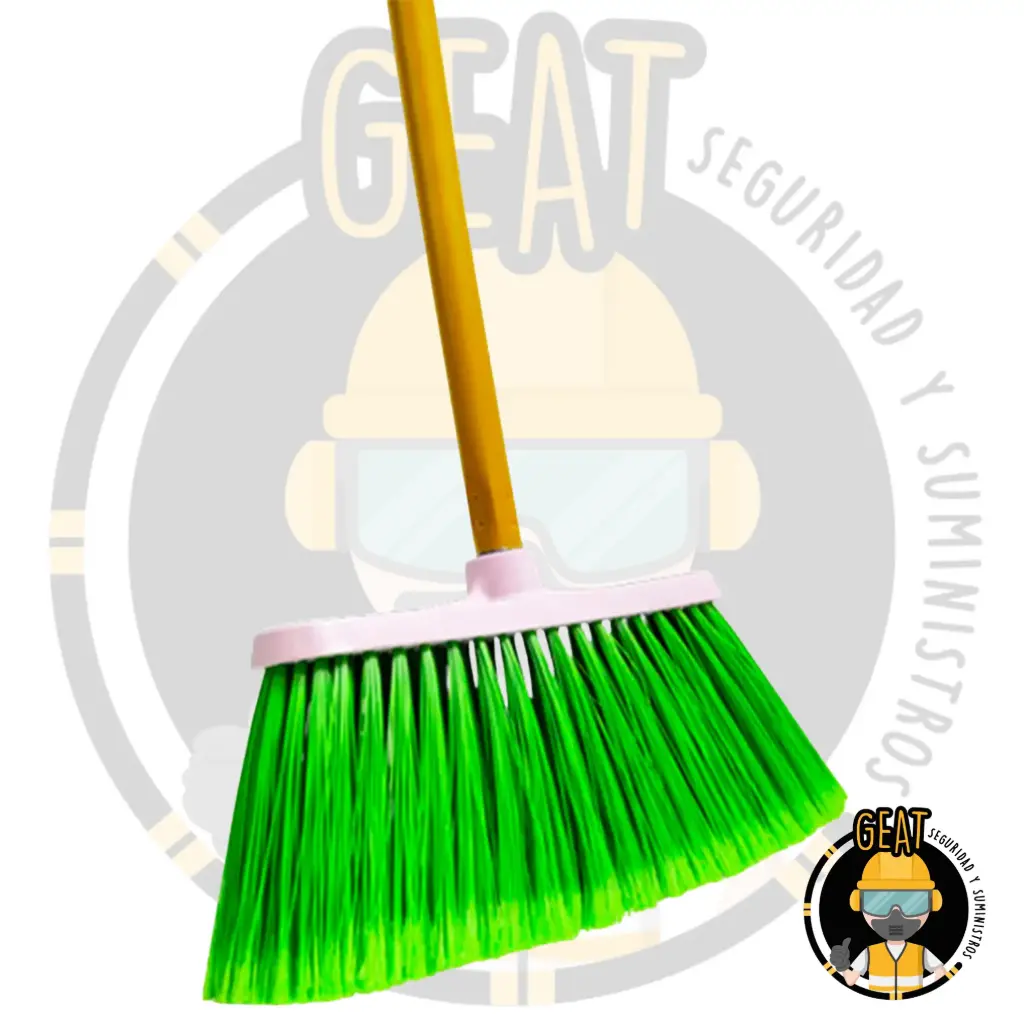 Escoba Tipo Cepillo Con Bastón.  