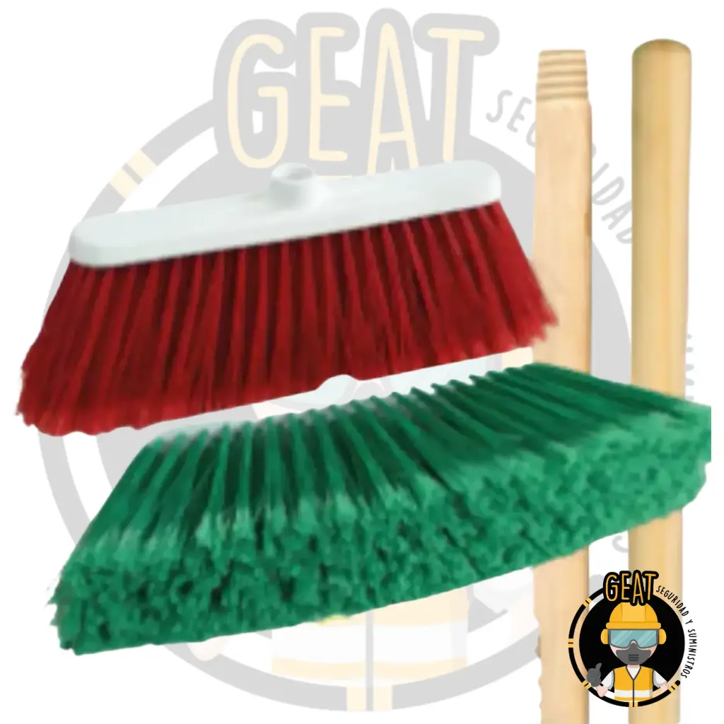 Escoba Hechicera GDE Con Bastón.