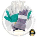 Guante De Carnaza/Loneta, Puño De Seguridad.