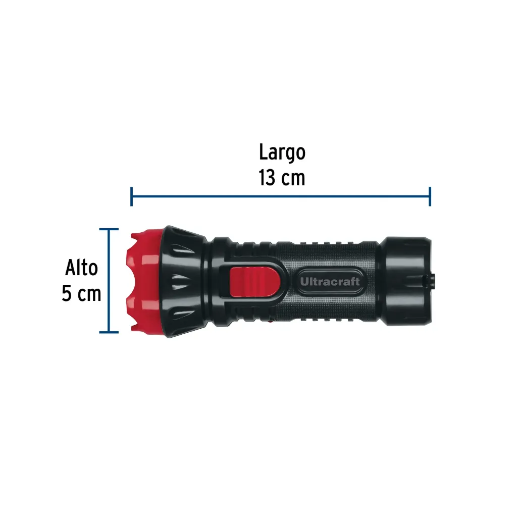 [41010] Linterna plástica de LED, 40 lm, recargable, ULTRACRAFT