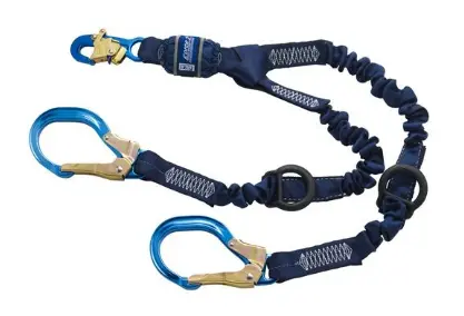 Línea De Vida Con Amortiguador Dos Brazos 3 Ganchos 1.8m