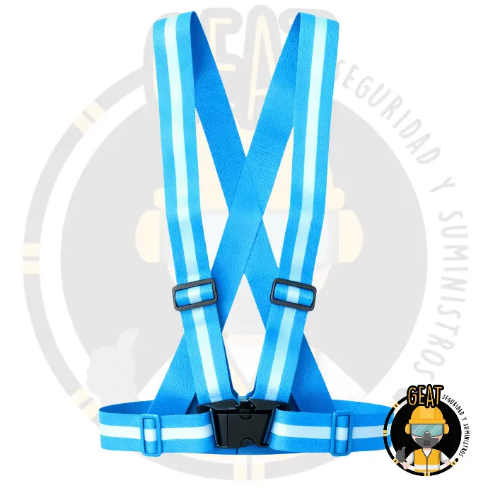 Chaleco MCA MCA. GEAT Mod.Carrillero Color Azul Cielo Talla Unitalla 