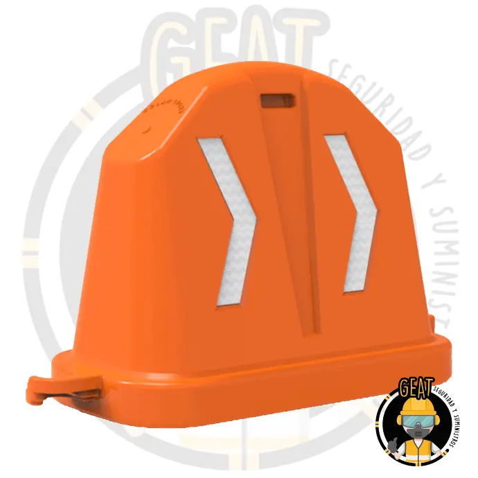 Barrera Anidable Naranja – 8.5 kg con 2 Reflejantes en 1 Cara