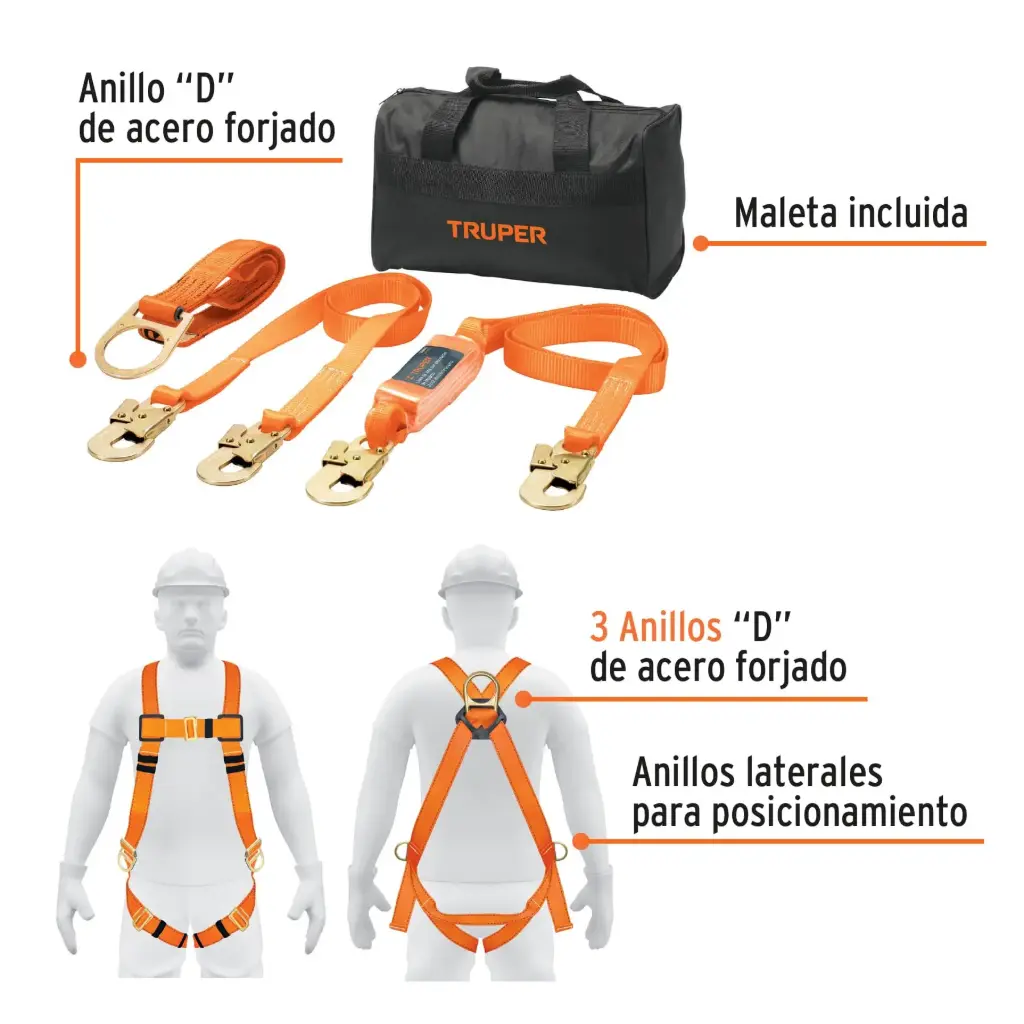 Kit Contra Caídas, Con 3 Anillos.