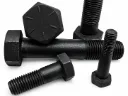 Tornillo hexagonal grado 8 negro de 5/8 x 1 1/2 con tuerca grado 8 y rondana plana F436
