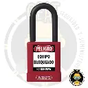Candado Rojo Bloqueo ABUS Dieléctrico 6.5mm 1 Key