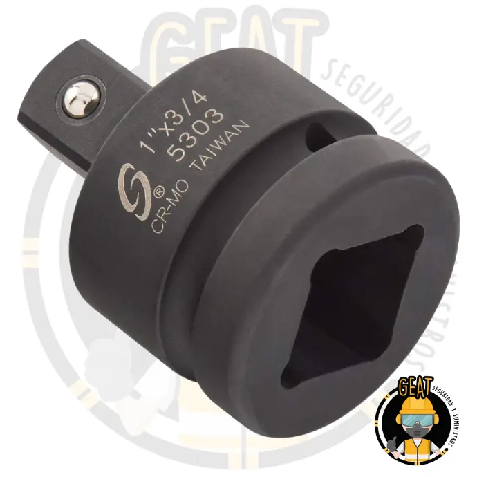 Adaptador de Impacto 1" Hembra x 3/4" Macho – Acero Cr-Mo