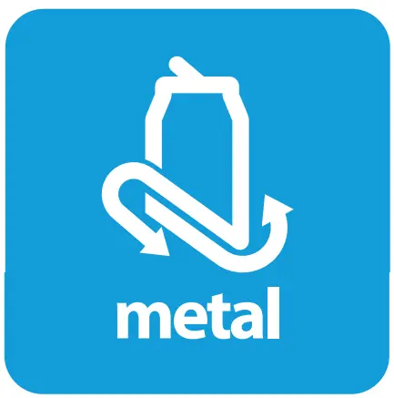 Señal de "metal" de 25*35 cm