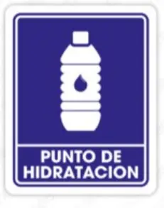 Señal "Punto de hidratación" 25x35