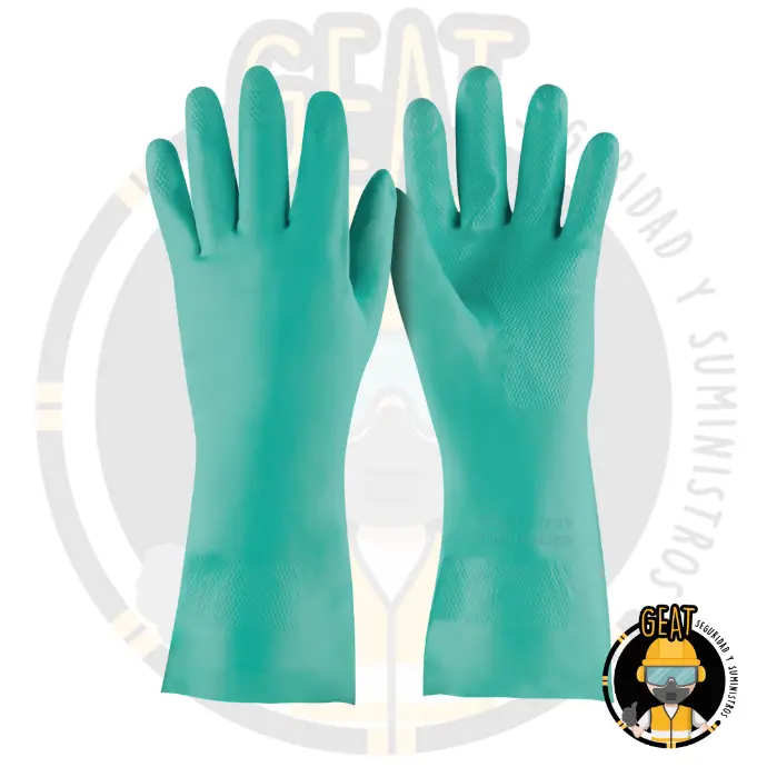 Guantes de Nitrilo Verde Multiusos, Talla CH – TRUPER