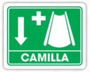 Señal "Camilla" 25x35