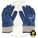 Guante de Algodón con Nitrilo Extra Pesado Azul – DermaCare