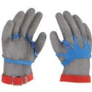 Guante de malla de acero inoxidable nivel 5 (ambidiestro, 1 pieza)