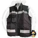 Chaleco GEAT Ejecutivo Rompevientos – Negro con Gris