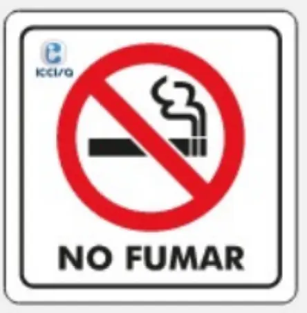 Señal Prohibido Fumar de 20x20