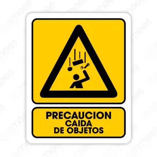 Señal Cuidado Caida de Objetos 20 x 25