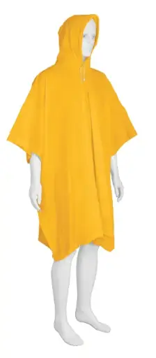 [14412] Impermeable tipo "poncho" Truper S/reflejante (Unitalla) Amarillo.