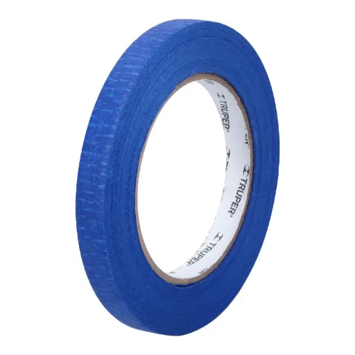 [12620] Cinta masking tape azul de 1/2" x 50 m para pintor, Truper