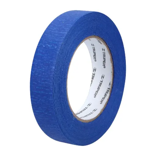 [12622] Cinta masking tape azul de 1" x 50 m para pintor, Truper