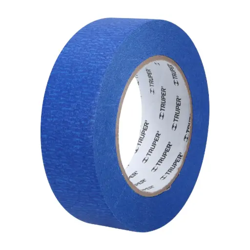 [12623] Cinta masking tape azul de 1-1/2" x 50 m para pintor, Truper