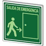 Señal "Salida de Emergencia" en Acrílico de  25x25 cm