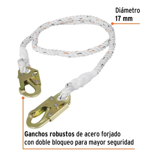 [10512] Cables De Posicionamiento, Cuerda Trenzada De Poliéster, 2m.