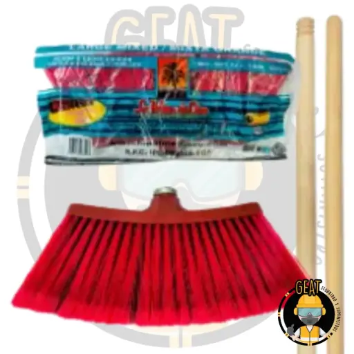 Escoba Palma De Oro Con Bastón.