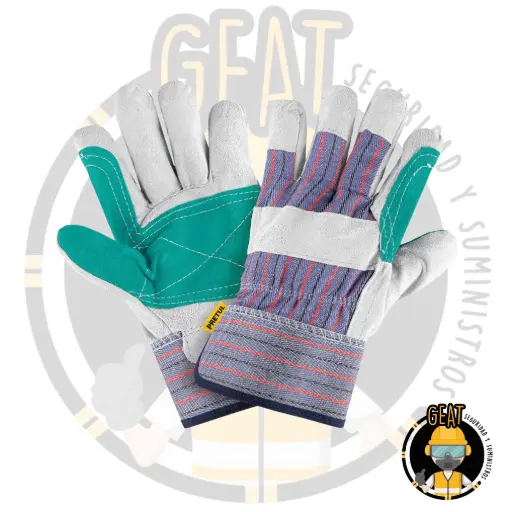 [99-602] Guante De Carnaza/Loneta, Puño De Seguridad.