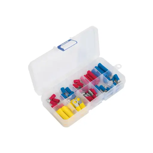 [48142] Juego de 55 terminales aisladas para cable, Volteck