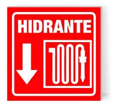 Señal "Hidrante" en Acrílico de  20x30 cm 